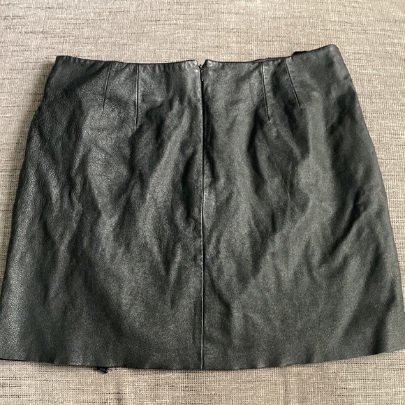 NWOT Lane Bryant Leather Skirt Asymmetric Zip 18 - Picture 6 of 10